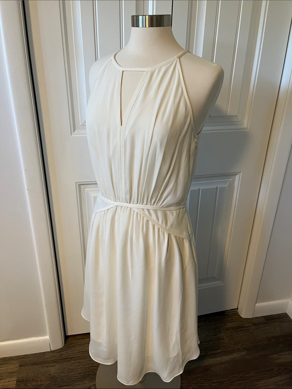 Banana Republic Cream Halter Mini Dress
